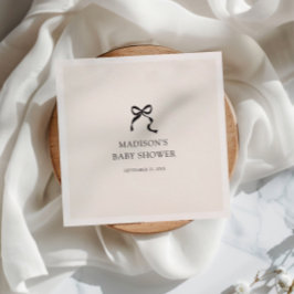 Elegant minimal boog Baby shower Servet