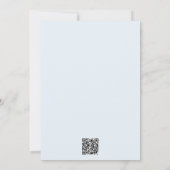 Elegant Minimal Bow Boy Baby Shower Invitation Kaart (Achterkant)