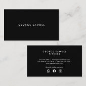 Elegant Minimal Business Branding Visitekaartje (Voorkant / Achterkant)