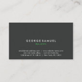 Elegant Minimal Business Branding Visitekaartje (Achterkant)