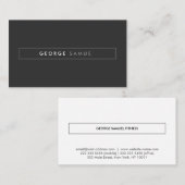 Elegant Minimal Business Branding Visitekaartje (Voorkant / Achterkant)