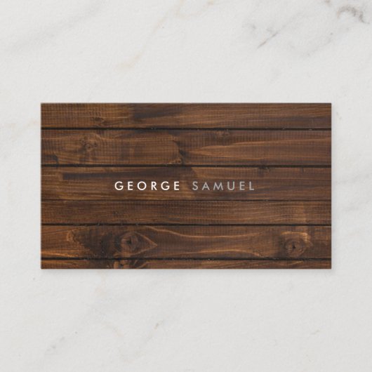 Elegant Minimal Business Branding Visitekaartje (Voorkant)