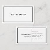 Elegant Minimal Business Branding Visitekaartje (Voorkant / Achterkant)