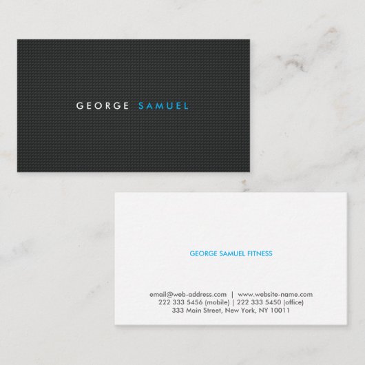 Elegant Minimal Business Branding Visitekaartje (Voorkant / Achterkant)