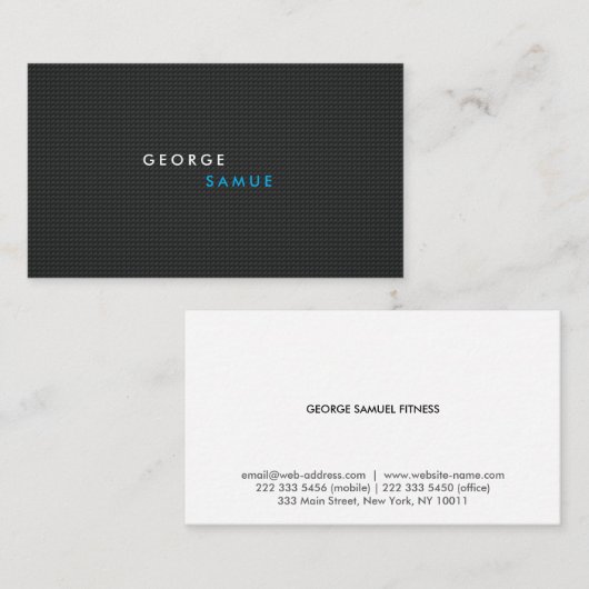 Elegant Minimal Business Branding Visitekaartje (Voorkant / Achterkant)