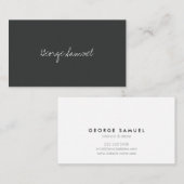 Elegant Minimal Business Branding Visitekaartje (Voorkant / Achterkant)