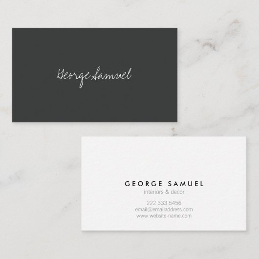 Elegant Minimal Business Branding Visitekaartje (Voorkant / Achterkant)