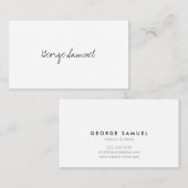 Elegant Minimal Business Branding Visitekaartje (Voorkant / Achterkant)