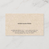 Elegant Minimal Business Branding Visitekaartje (Achterkant)