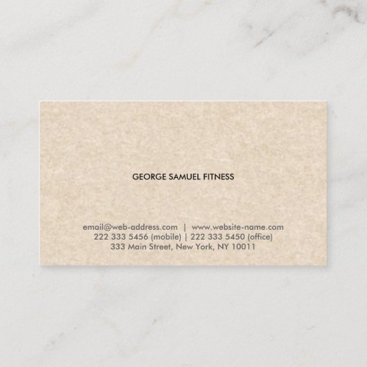 Elegant Minimal Business Branding Visitekaartje (Achterkant)