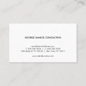 Elegant Minimal Business Branding Visitekaartje (Achterkant)