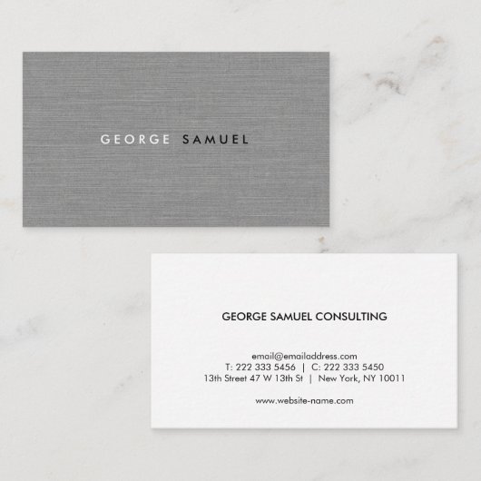 Elegant Minimal Business Branding Visitekaartje (Voorkant / Achterkant)