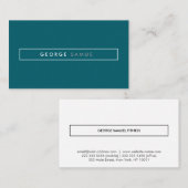 Elegant Minimal Business Branding Visitekaartje (Voorkant / Achterkant)