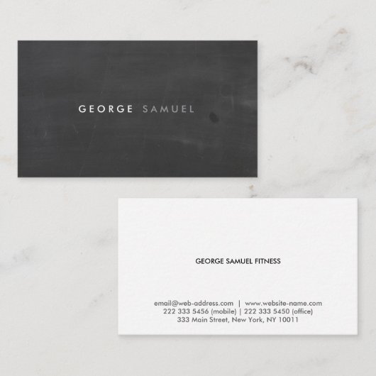 Elegant Minimal Business Branding Visitekaartje (Voorkant / Achterkant)