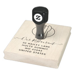 Elegant Minimal Classy Restaurant Professional Rubberstempel