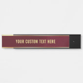 Elegant Minimal Design Uw aangepaste tekst hier Ho Deurbordje (Voorkant)