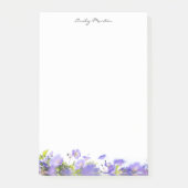 Elegant, minimal floral Personalized Post-it® Notes (Voorkant)