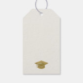 Elegant Minimal Gold Typography Gradup Cadeaulabel (Achterkant)