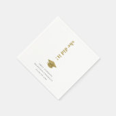 Elegant Minimal Gold Typography Gradup Servet (Hoek)