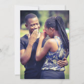 Elegant Minimal Gold Wedding Save the Date Invitat Kaart (Achterkant)