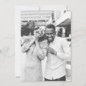 Elegant Minimal Gold Wedding Welcome Inv Kaart (Achterkant)