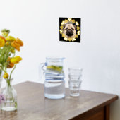 Elegant Minimal Heart Photo Voeg naam toe Folie Afdrukken (Laag (Keuken))