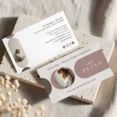 Elegant Minimal Holistic Celestial Moon Photo Luxe Visitekaartje