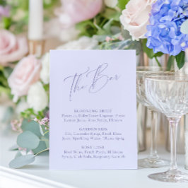 Elegant Minimal Lavendel Vrijgezellenfeest Bar Men