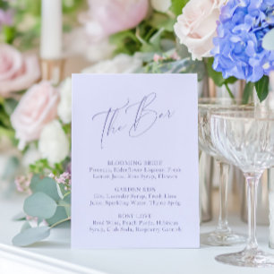Elegant Minimal Lavendel Vrijgezellenfeest Bar Men