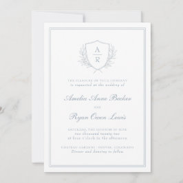 Elegant Minimal Leaves Wedding Uitnodiging