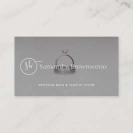 Elegant Minimal Logo Jewelry Boutique Photo Promo Visitekaartje