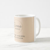 Elegant Minimal Logo Mug Koffiemok (Voorkant rechts)