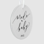 Elegant minimal maakte een Baby-Ornament Ornament (voorkant)