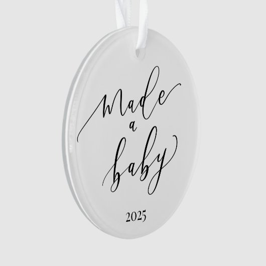 Elegant minimal maakte een Baby-Ornament Ornament (voorkant)