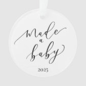 Elegant minimal maakte een Baby-Ornament Ornament (voorkant)