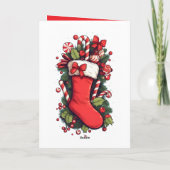 Elegant Minimal Merry Christmas Card Feestdagen Kaart (Achterkant)