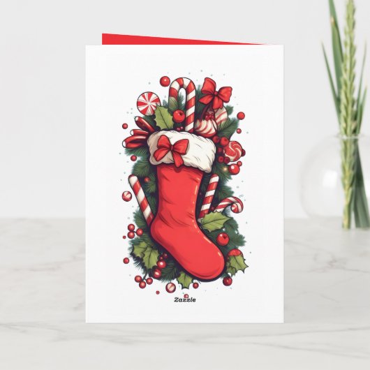 Elegant Minimal Merry Christmas Card Feestdagen Kaart (Achterkant)