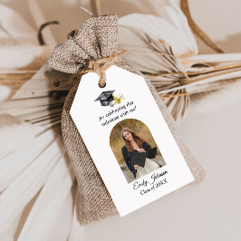 Elegant Minimal Minimalist Graduation Cadeaulabel