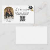 Elegant Minimal Minimalist Graduation Informatiekaartje (Voorkant / Achterkant)