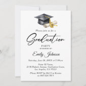 Elegant Minimal Minimalist Graduation Kaart (Voorkant)
