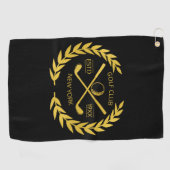 Elegant Minimal Modern Golfhanddoek (Horizontaal)