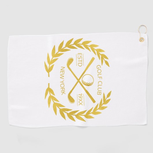 Elegant Minimal Modern Golfhanddoek (Horizontaal)