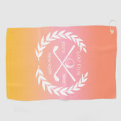 Elegant Minimal Modern Golfhanddoek (Horizontaal)