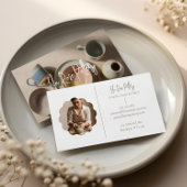 Elegant Minimal Modern hand Made Pottery Photo Visitekaartje