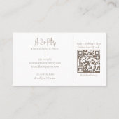 Elegant Minimal Modern hand Made Pottery Photo Visitekaartje (Achterkant)