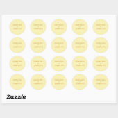 Elegant Minimal Modern Wedding Envelope Square Ronde Sticker (Vel)