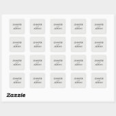 Elegant Minimal Modern Wedding Envelope Square Sti Vierkante Sticker (Vel)