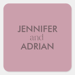 Elegant Minimal Modern Wedding Envelope Square Sti Vierkante Sticker