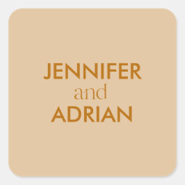 Elegant Minimal Modern Wedding Envelope Square Sti Vierkante Sticker