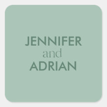 Elegant Minimal Modern Wedding Envelope